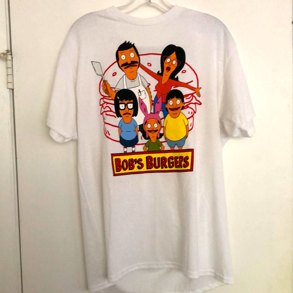 Bob’s Burgers white L tee shirt